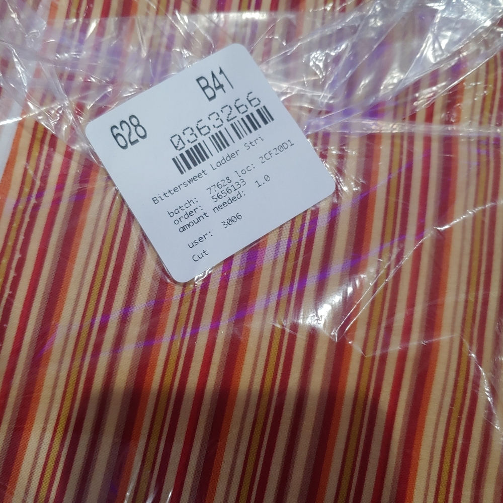 Bittersweet ladder stripes fabric